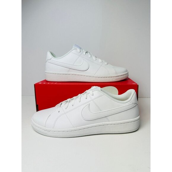9 Women's Nike Court Royal 2 Next Nature 'Triple White' DH3159-100 - Picture 2 of 9